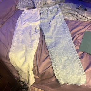 Two toned jeans